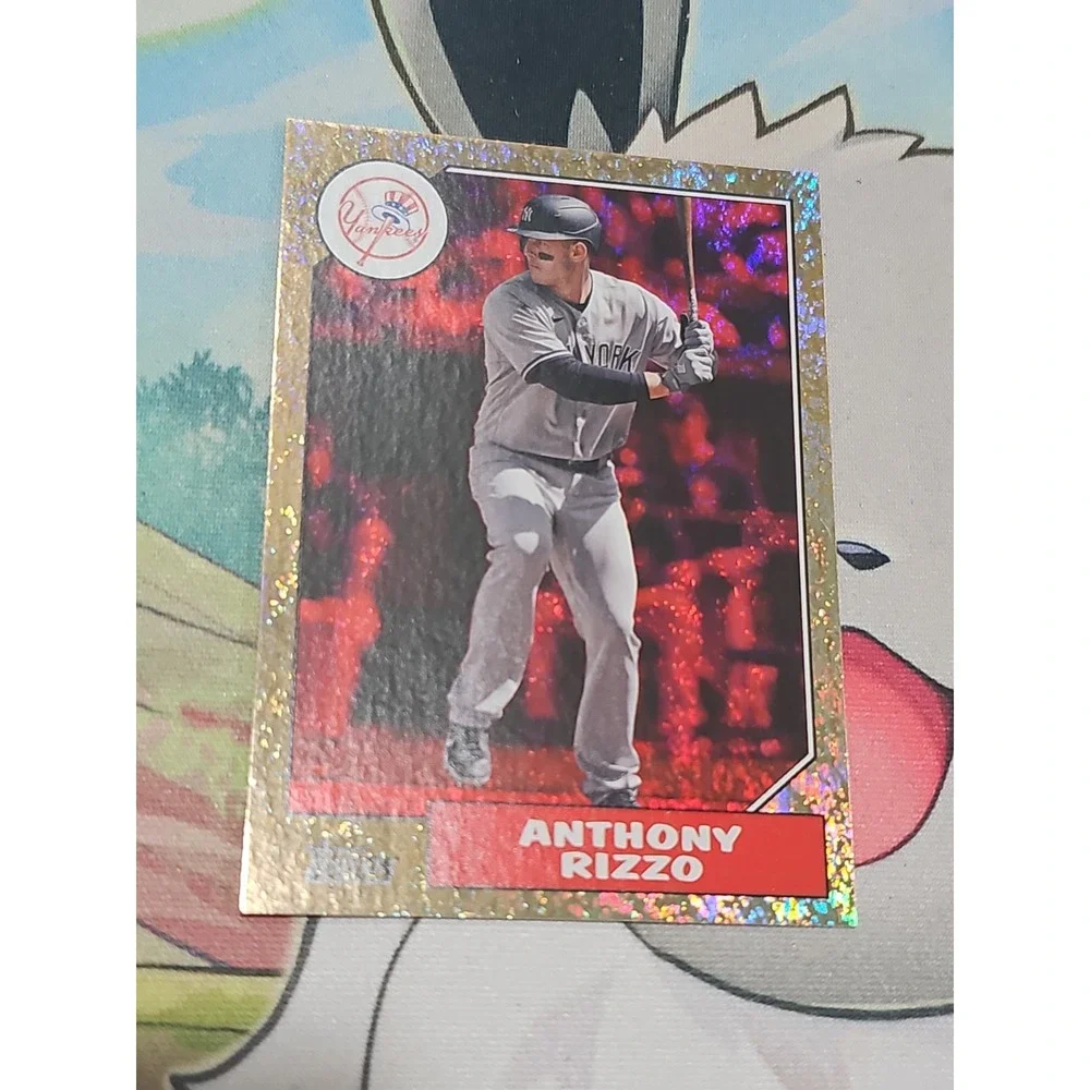 2022 Topps Archives - 1987 Topps Design Anthony Rizzo #299 Red Hot Foil /50